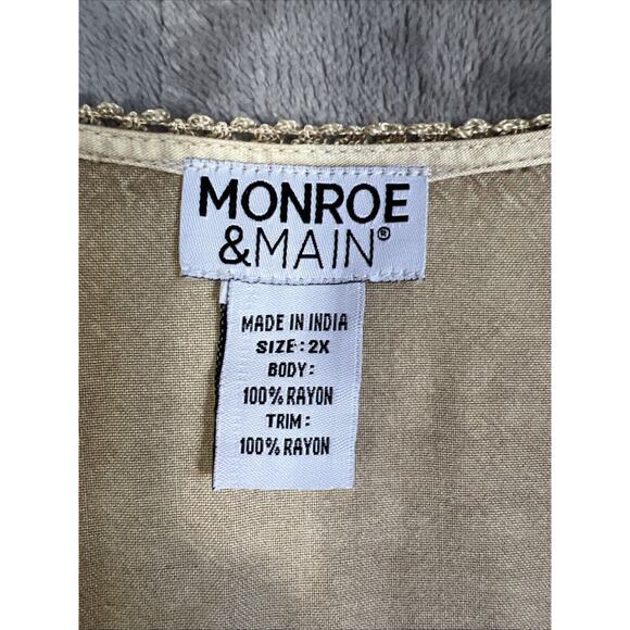 Monroe & Main Beige Tunic Top - Picture 6 of 10